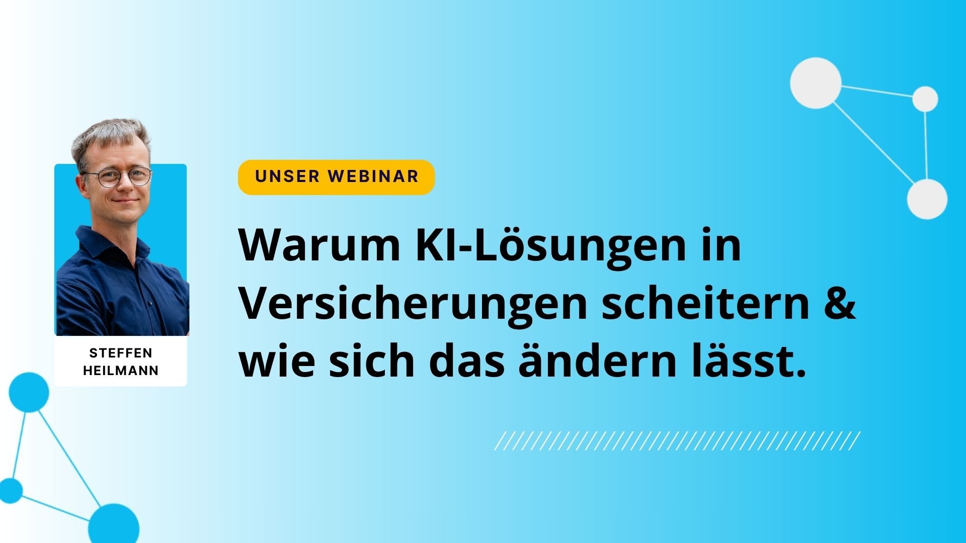 SDA Webinar: Warum KI Lösungen in Versicherungen scheitern